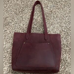 Portland Leather small Juliette tote, Merlot